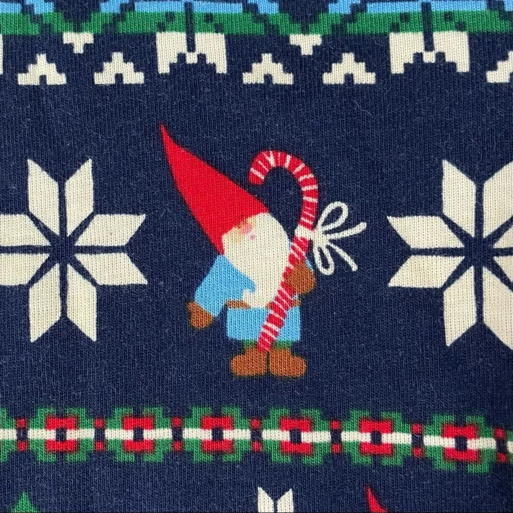 Hanna Andersson Pajamas Pants Boys 10 140 cm Gnome Sweet Gnome Bottoms Christmas - Picture 2 of 4